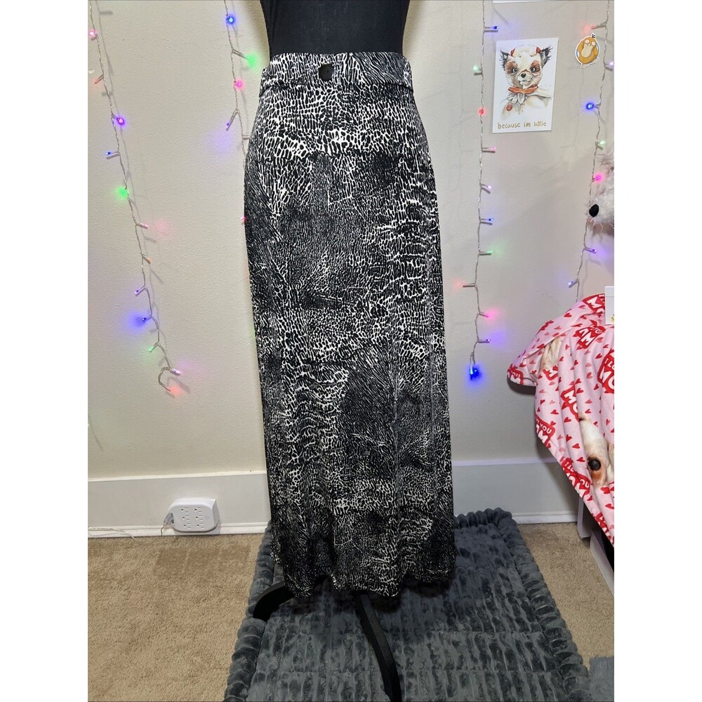 Susan Lawrence Animal Print Skirt Size M Maxi Fran Dresser - Picture 3 of 4